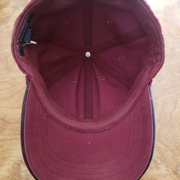 STRUCTURE Burgundy  curved brim Sporty Hat (vintage, original Structure) - Picture 5 of 5